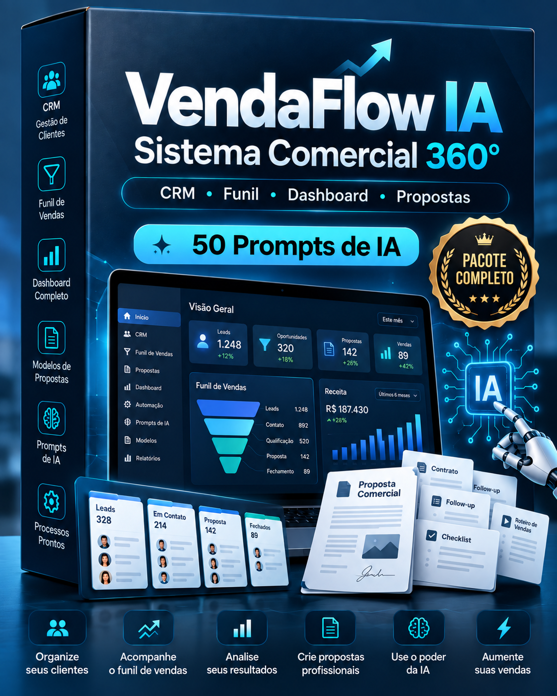 Capa do kit VendaFlow IA