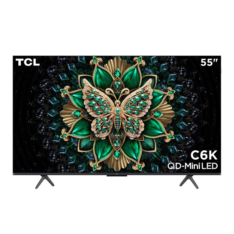 TV TCL C6K de 55 polegadas com painel QD-Mini LED